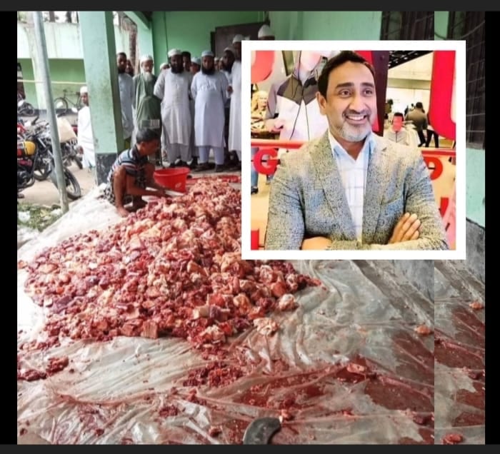 ঈদের তৃতীয় দিন এমপি টুলুর কোরবানির মাংস ২১ টি মাদ্রাসায় বিতরণ